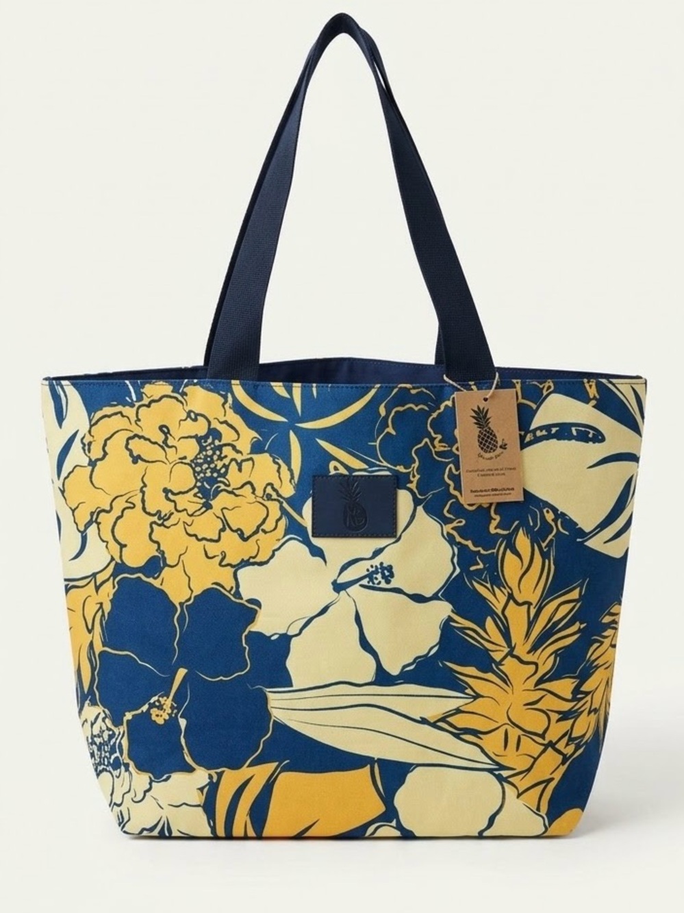 Aloha print water resistant weekender tote bag